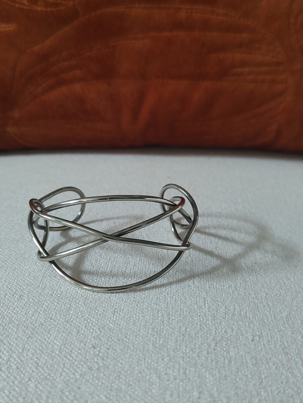 New Silver Tone  Cuff Bracelet